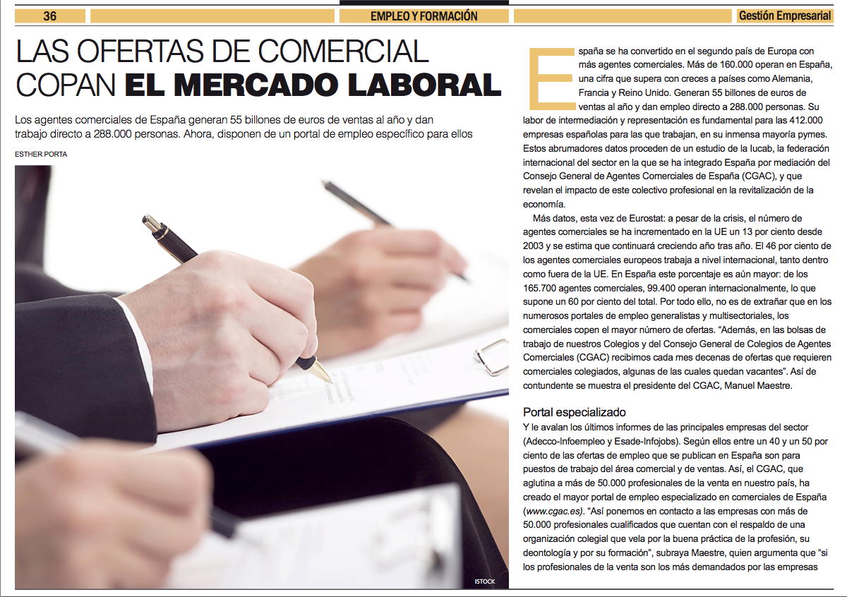 El Portal De Empleo De Los Agentes Comerciales De EspaÑa En El Economista Ac